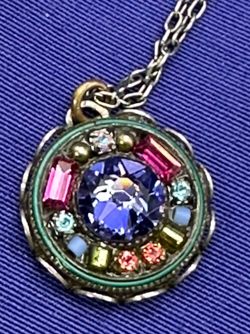 Firefly Swarovski Crystal Multiple Stone Pendant Necklace